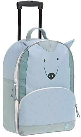 LÄSSIG Kinderkoffer Trolley Reisekoffer mit Teleskopstange und Rollen ab 3 Jahre, 45 cm, 17 L/Trolley About Friends, Lou Armadillo