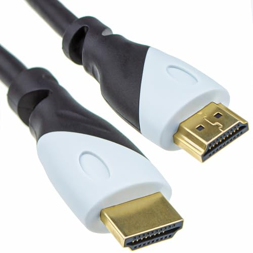 kenable Certified Ultra High Speed HDMI 2.1 Cable 8K 60Hz 4K 120Hz 48Gbps eARC Dynamic HDR VRR ALLM White Plugs 3m