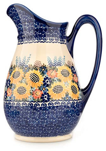 Polonais Pottery Pichet en céramique artistique « Dalia Boles'awiec Zlatan 1,4 l | E411
