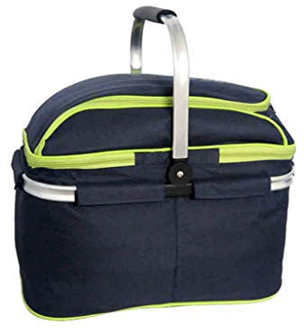 Picknickkorb mit großer Kapazität im Freien Outdoor Picknickkörbe Camping Wandern Klapp Große Picknicktaschen Lebensmittel Ablagekorb Handtaschen Lunchbox Keep Warm and Cold Picknickkörbe Set Geschenk