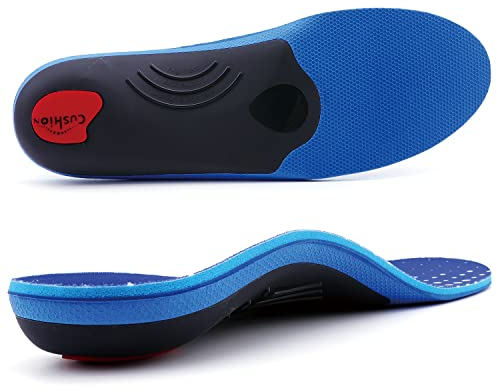 TOPSOLE Orthopädische Einlegesohlen, Plantar fasziitis Einlegesohle, Plattfuß Einlegen, Metatarsalgie, Fersensporn schuheinlagen, Sport komfort schuheinlagen orthopädische für Damen und herren Blau