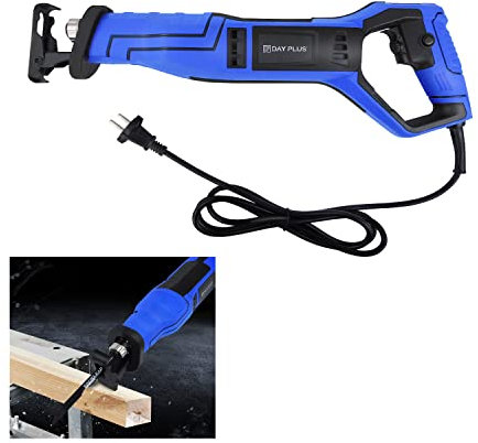 Sierra sable universal (900 W, altura de elevación de 28 mm, 2800 rpm, 5 hojas de sierra, 2 escobillas de carbón, para cortar madera, perfiles de aluminio, tubos de metal huecos, tubos de PVC