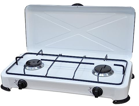 1PEZZO FORNELLO 2 FUOCHI A GAS GPL 'KASART' cm 58 x 28 x h.11