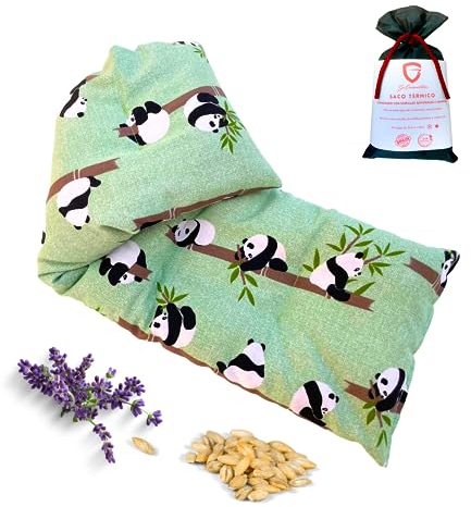 Körnerkissen groß – mikrowellengeeignetes Wärmekissen 47x15 cm – gegen Verspannungen an Nacken, Schultern oder Bauch – mit Lavendel – abnehmbarer, waschbarer Bezug – 100% Baumwolle