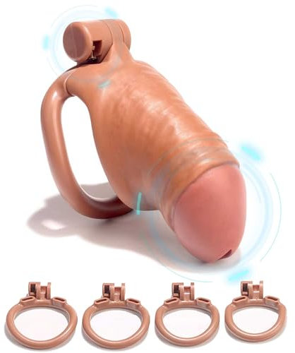 QgLust Chastity Cage Male Peniskäfig einzigartiges Design SM extrem Sex Spielzeug für die Männer Keuschheitskäfig Herren Keuschheitsgürtel für Herren Penis Käfig Cock Cage Penis Cage（Small）