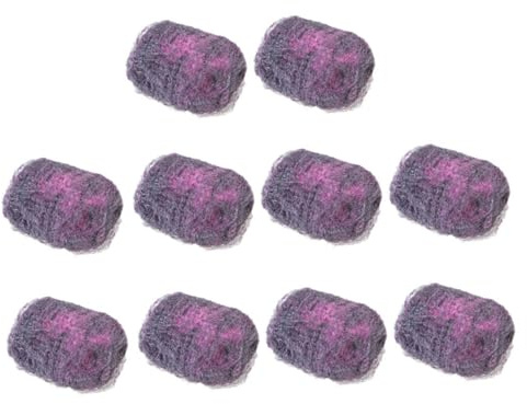 HOMSFOU Heavy Duty Stainless Steel Scrubbing Pads Steel Wool Utensil Cleaning Sponges for Home Kitchen and Bathroom Use Reusable Scouring Pads Grease