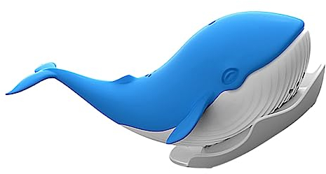 MAGICLULU Whale Shape Silicone Tea Infuser and Tea Strainer Blue Food-Grade Silicone Leak-Proof Suitable for Travel and