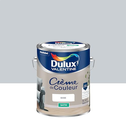 Dulux Valentine Crème de Couleur - Peinture multi-supports intérieure - Satin Hammam 5 L