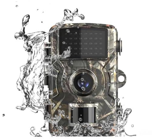 BSLVWG Caméra de chasse 1080p, vision nocturne 20 MP, caméra de chasse, étanche IP66, temps de déclenchement 0,2 s, pour surveillance de la nature et du scoutisme