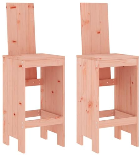 HETFTJN Balkon Stühle Angelstuhl Balkonstuhl Balkon Sessel - Barhocker 2 STK. 40x42x120 cm Massivholz Douglasie für Garden Outdoor Balcony Terrassen