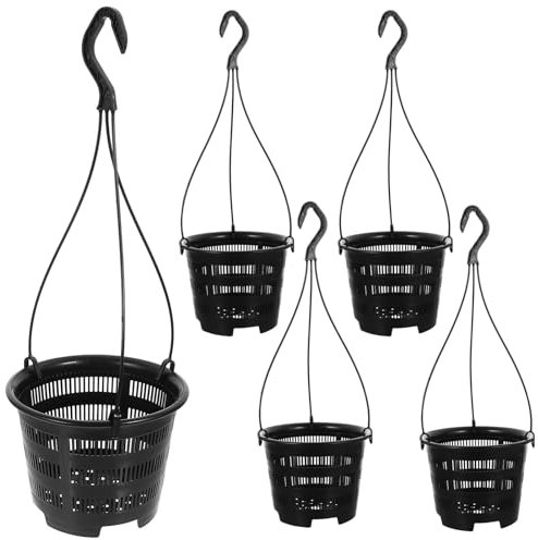 POPETPOP Lot De 5 Pots À Orchidées Suspendus Structure Simple Décoration Dintérieur