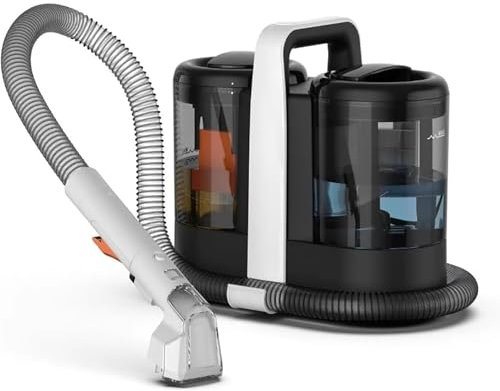 Máquina limpiadora de manchas de alfombras de 600 W,limpiador a vapor portátil de manchas de alfombras de 15 Kpa,quitamanchas for sofá con tanque de agua doble for sofá, alfombra, asiento de automóvil