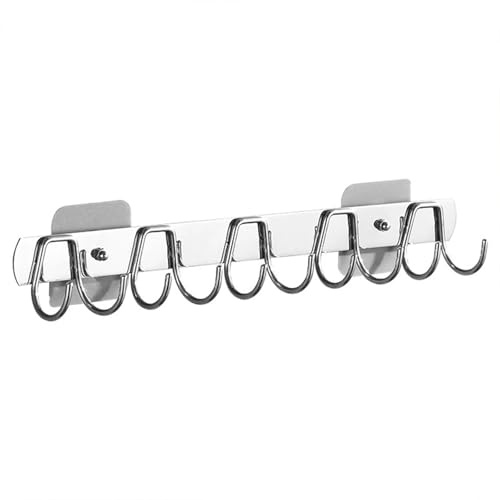 Cammeciso Barra de Cocina para Colgar Utensilios de Cocina,Colgador Utensilios Cocina con Ganchos,Barra Utensilios Cocina,Utensilios de Cocina del Soporte de la Pared,para Cocina,baño y Dormitorio