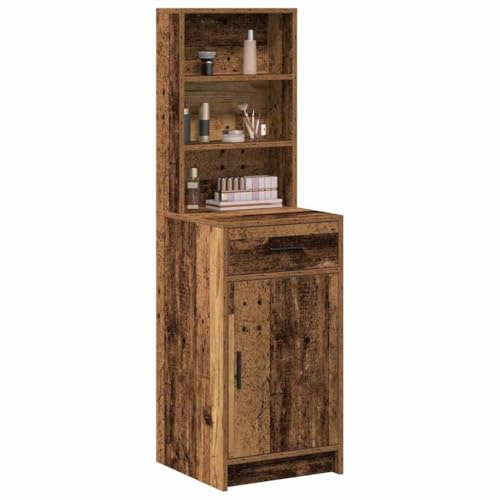 vidaXL Highboard Old Wood 41 x 40 x 135 cm Engineered Wood | Offers loads of space for all sorts of stuff, Shows off a natural, rugged beauty that fits right in with any decor,