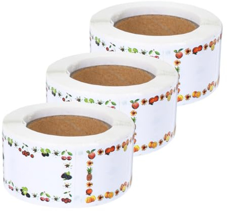 HOMSFOU Pegatinas Para Poner Nombre Impermeables En Rollo Etiquetas Adhesivas Pequeñas Para Oficina Escuela Y Hogar Para Pizarras White Taquillas Refrigeradores Y Contenedores