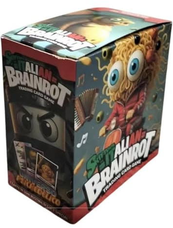 Generico Brainrot-carte Scatola Box 12 bustine Skifidol Italian Brainrot mix Psichedelico - Trading Card Game - Gioco di carte collezionabile.