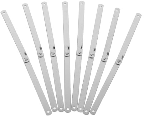 Alipis 8 Piezas Soporte Telescópico Plegable para Puerta de Gabinete Varilla Ajustable Retráctil Diseño Compacto para Almacenamiento Flexible Compatible con Puertas y Ventanas de Varios