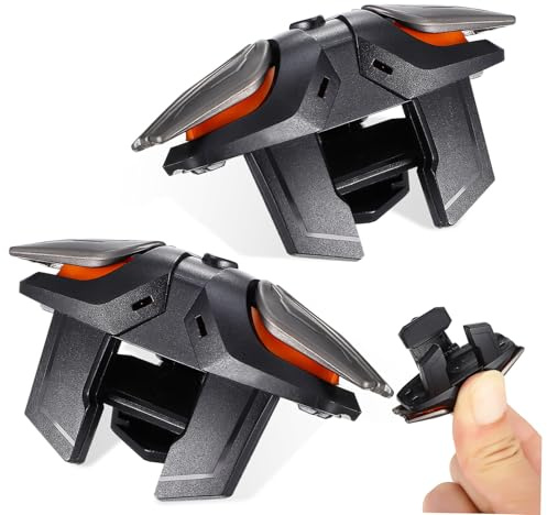 Gatuida Gâchettes de Jeu Mobiles Ergonomiques avec Moufles et Câble de Charge Set Complet avec Protection D'écran en Plastique Abs pour Accessoires Gamer