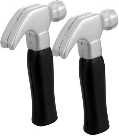 VICASKY 2 Stück Teiliges Kleines Hammer spielzeugset für Leichter Pu Hammer Sicheres Mallet Tool Party deko für Kleinkinder Ab Jahr Ergonomisch und Bruchsicher
