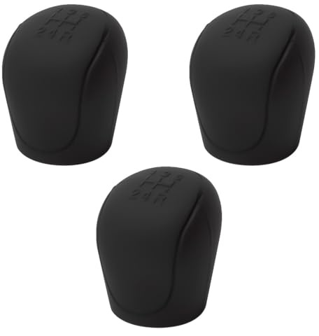 JYNXOR 3x Funda Pomo Cambios Marcha Coche Antideslizante, Palanca de Velocidad de Coche, Funda Pomo Palanca de Cambios, para palanca de cambios, funda protectora antideslizante para palanca de cambios