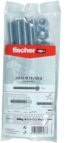 fischer - Bolsa Fis Gs M10X165/ (Bolsa de 8 Uds), 44587