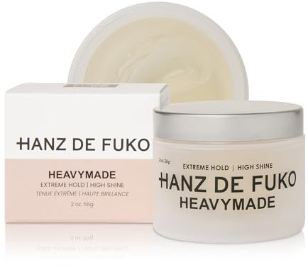 Hanz de Fuko Heavymade – Premium Men’s Hair Styling Pomade – Extreme Hold, High Shine – Vegan, Certified Organic Ingredients - 56g