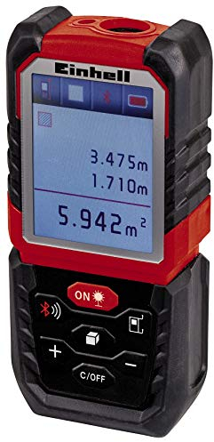 Einhell TE-LD 60 Misuratore Laser (campo misurazione 0,05 m - 60 m, precisione +/- 2 mm/m, classe II, diodo 635, gestione via APP)
