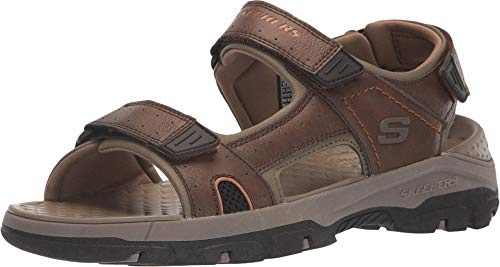 Skechers Men's Tresmen Hirano Open Toe Sandals, Brown Brown Synthetic Brn, 7 UK