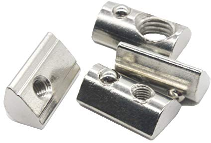 20x M5 Nutenstein 15,0 x 7,9 mm Nut 10, mit Federkugel, Stahl