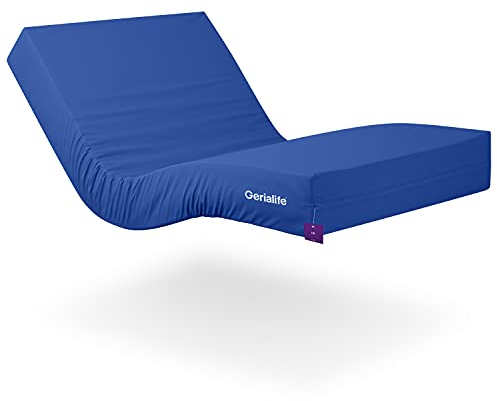 Geriafy - HR-Matratze Professional, 15 cm hoch | Wasserdichter Bezug | Geeignet für elektrisch verstellbare Lattenroste (90x200 cm), Blau