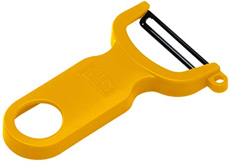 KUHN RIKON Swiss Peeler, Stainless Steel Blade, Yellow