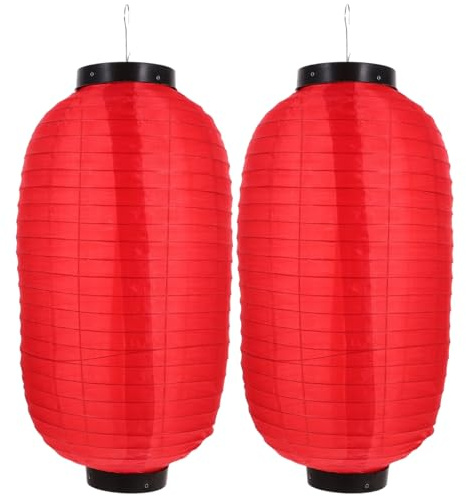 BESPORTBLE Sushi Bar Laterne. Japanische Laternen Wasserdicht Japanischen Laterne Japanischen Stil H?ngenden Laterne für Hotel Sushi Bar Restaurant Dekorationen 45Cm/ 17. 7In (Rot) Chinesische