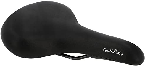 Gusti Leder - Taylor P. Sattel Leder Fahrradsattel Echtes Ledersattel für Damen Cityrad Fahrrad Trekkingrad Schwarz