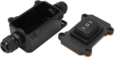 12V 16A Wippschalter mit 3 Positionen IP68 Wasserdichter Ein-/Ausschalter Universal für Auto-, Schiffs- und Wohnmobilzubehör
