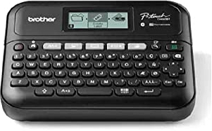 Brother PT-D460BTVP Bluetooth-Tischetikettiergerät mit Koffer, an PC und Smartphone, Bänder der Serie TZE von 3,5 bis 18 mm, inklusive Stromadapter AD-E001 und einem 18 mm Band