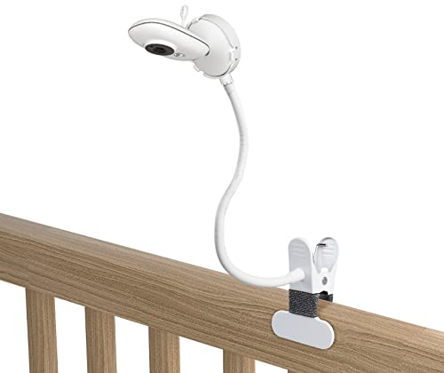 HOLACA Babyphone Clip Halterung für BOIFUN/GHB/TakTark Babyphone mit Kamera 3.2 Digital LCD Bildschirm, Flexible Krippenhalterung Kompatibel mit GHB ABM600 und VSIFEHSO Babyphone Caméra 720P