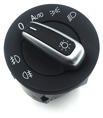 QWERTYUI AISHANBAIHUODIAN Auto Auto Scheinwerfer Sensor Scheinwerfer Schalter + Steuer Modul Fit for VW T5 T5.1 Transporter 2003-2015 5ND941431B 3C8941431A