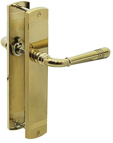 Haeusler-Shop Türbeschlag 1612 Helena LS Blind Messing poliert PVD Türklinke