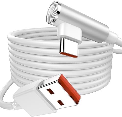 ACOCOBUY 3 m Cable USB C Acodado 90 Grados para Redmi Note 15/14/13/12/11 | Cable USB Tipo C Carga Rápida para Xiaomi 17T/15T/14T/13T/12T/11T Pro/POCO X8/M8/F8/X7/M7/F7/X6/F6/X5/X4/X3 Pro/Pad 8/7/6/5
