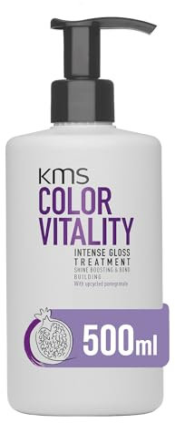 KMS ColorVitality Intense Gloss Treatment für glänzendes, kräftigeres Haar, 500 ml, Glanzverstärkung und Bindungsaufbau, mit upgecyceltem Granatapfel, vegane Formel