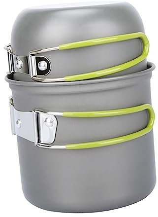 VANZACK Batterie De Cuisine De Camping - 1 Casserole avec Alliage Daluminium Et Ustensiles De Cuisine Légère Et Portable