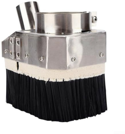 Besttoolifes Couvre-griffe à double porte 80 mm avec brosse en nylon pour routeur CNC, machine de gravure, travail du bois, fraiseuse, aspirateur, système de collecte de poussière (80 mm)