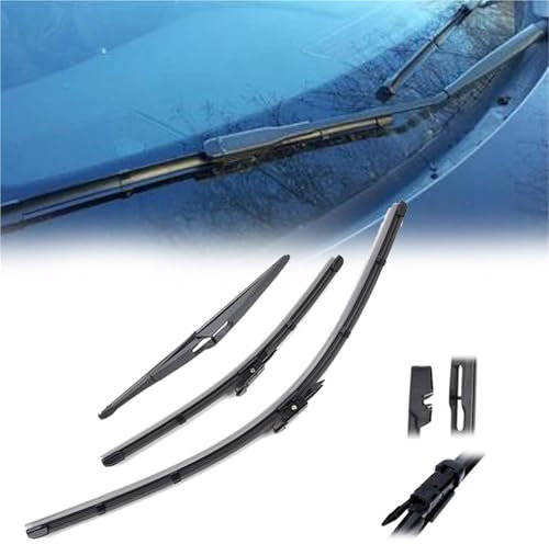 NKLDDE Windshield Windscreen Wiper Blades For N&issan For Qashqai For Dualis J10 Front Rear Window Wiper Blade 2006-2013 2007 2008 2009 2010 2011 2012