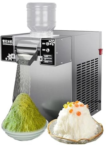 Macchina per il ghiaccio commerciale con fiocchi di neve Macchina per il ghiaccio con fiocchi di neve, frantoio elettrico da tavolo per fiocchi di neve per ristorante, bar 29x 48,5x34 cm,160Kg