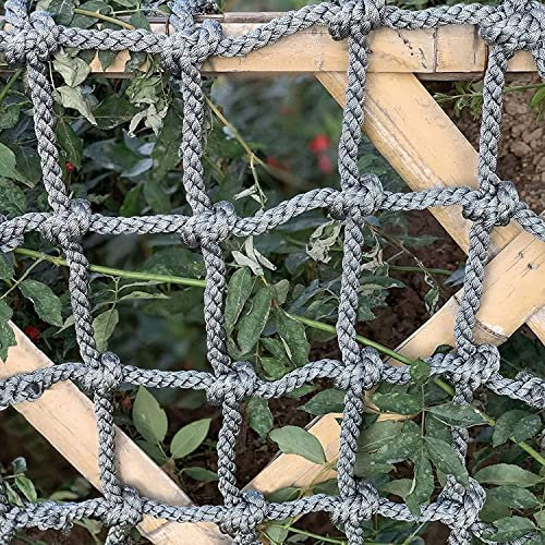 KDSD8FFF Klettergerüstnetz für Kinder, Seilleiter – strapazierfähiges Sicherheitskletternetz aus Polyamid für Spiele im Freien/drinnen, als Haustierzone und zur Pflanzenunterstützung,100x200cm