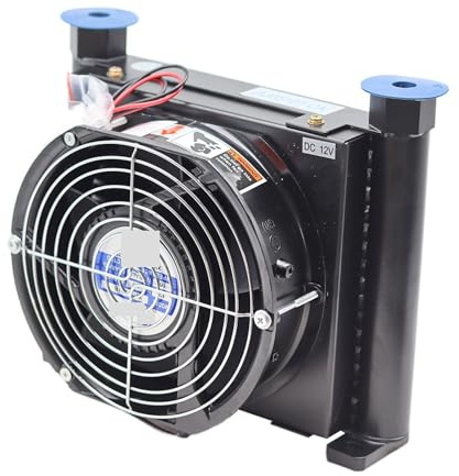 Enfriador de aire hidráulico de 1/2 con refrigeración por aceite AF1025T-CA Ventilador de intercambio de calor de radiador refrigerado por aire fuertes vientos(DC24V)