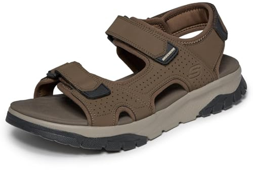 Skechers Sandali Wagner Avalon da Uomo, Marrone Sintetico, Taglia 44
