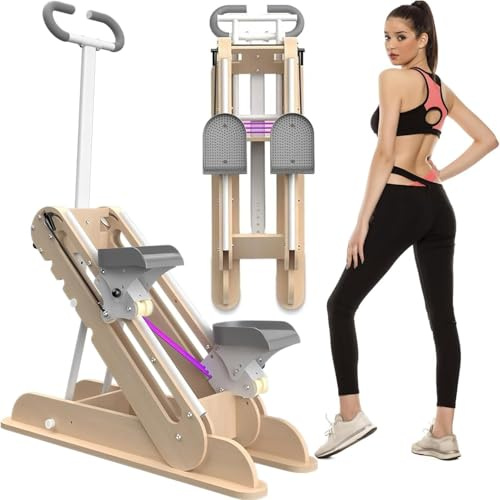 Appareil de Cardio-Training Vertical Pliable pour la Maison, avec Guidon et pédales réglables, Silencieux, pour Les fessiers, Les Jambes et l'entraînement Complet du Corps.
