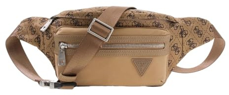 GUESS Gürteltasche Berlin Bumbag Beige/Brown Hellbraun