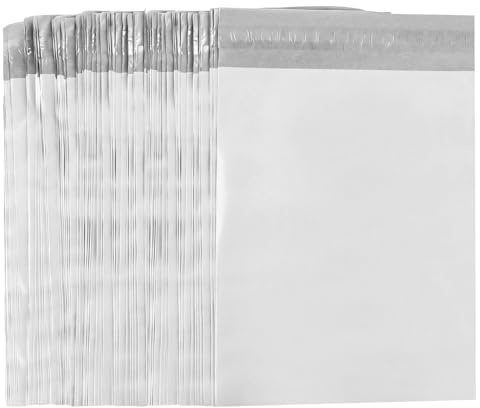 DAJAVE 300 Stück Versandbeutel Plastik Versandtüten Versandtaschen 200x300 mm, Selbstklebende und Blickdichte Verpackungstüten für Kleidung (M)